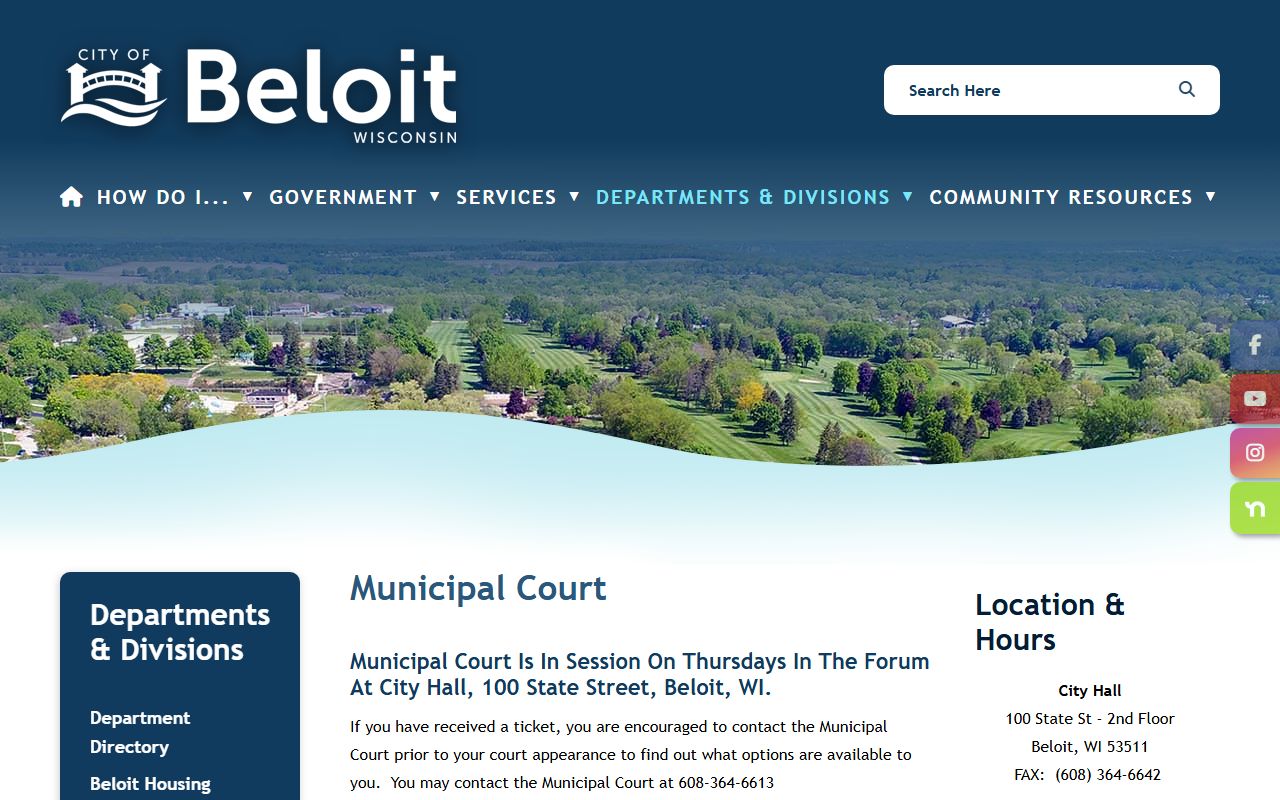 Beloit Municipal Court for Beloit Felony Records