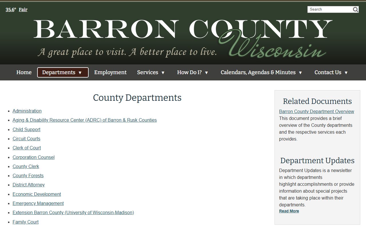 Barron County felony records justice center