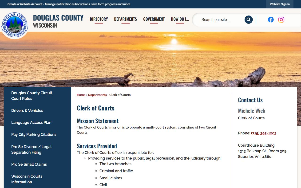 Douglas County felony records clerk of courts