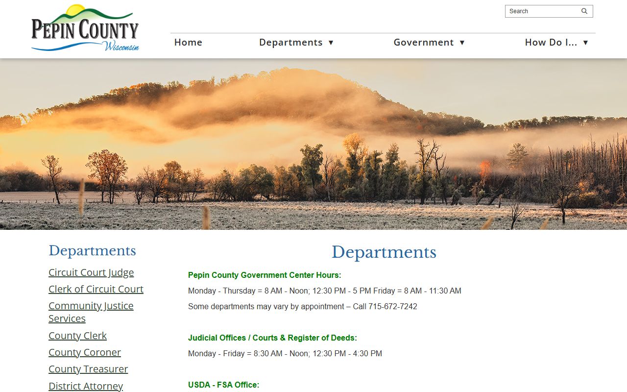 Pepin County felony records clerk of courts