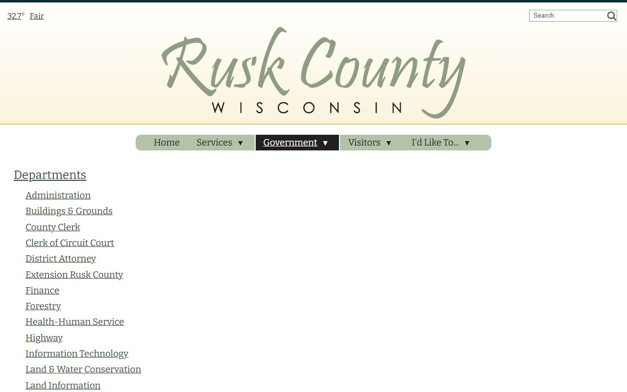 Rusk County felony records clerk of courts