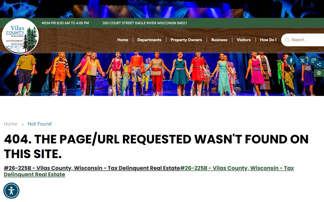 Vilas County felony records sheriff office